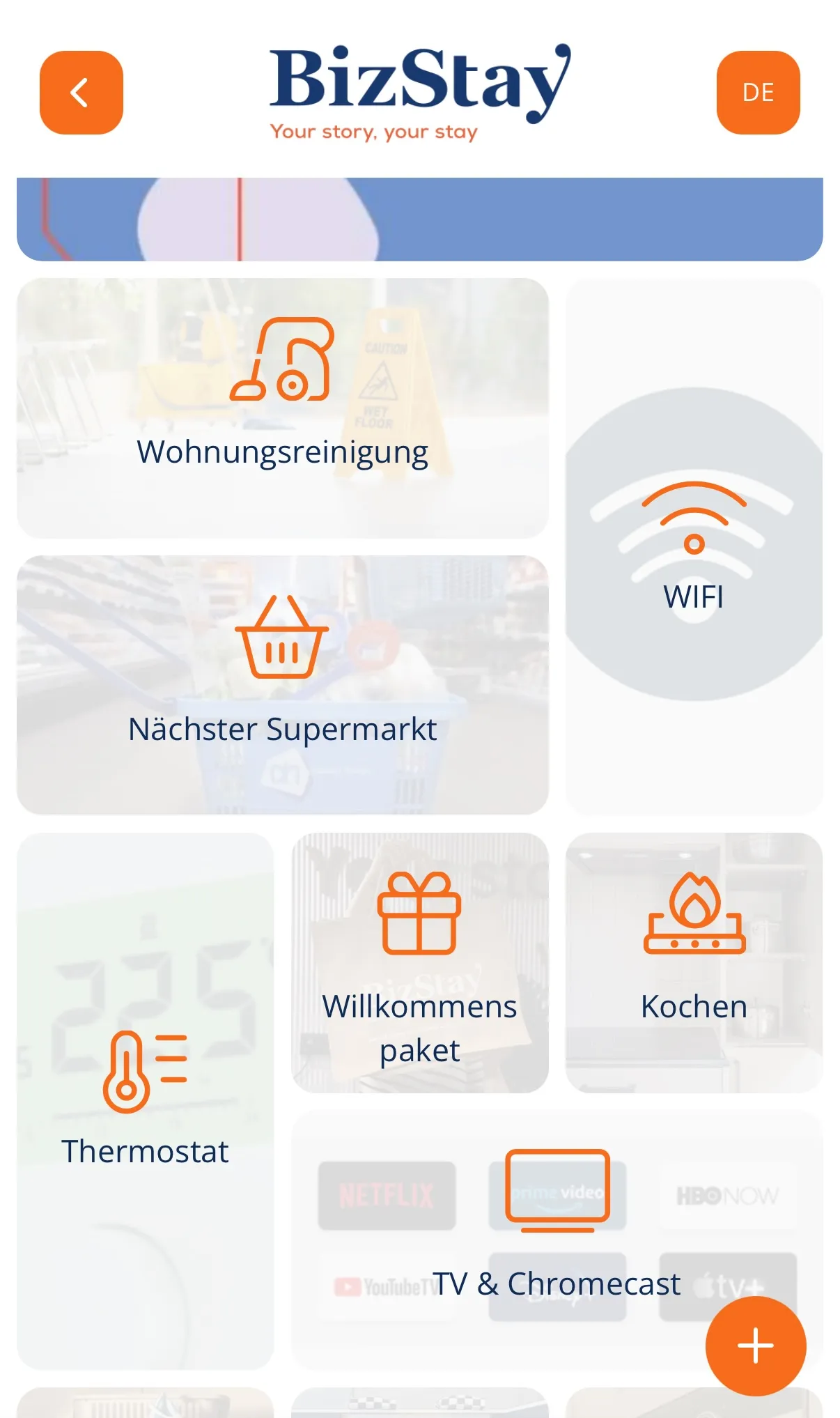Mobile app BizStay